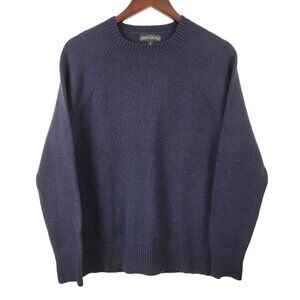 Men's Navy J.CREW Crewneck Wool Knit Sweater size small